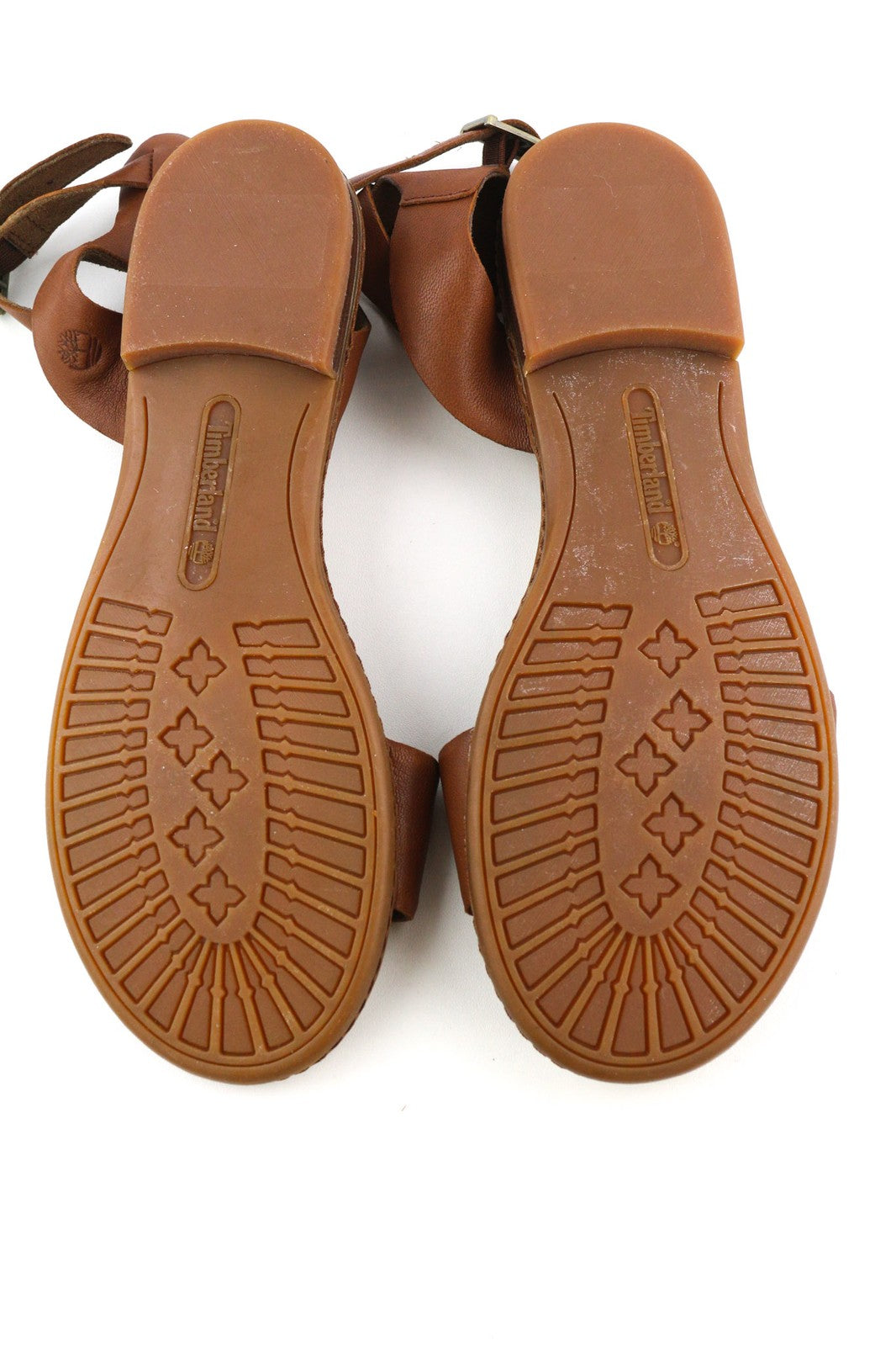 TIMBERLAND A1PCY Women's Sandals UK4.5/5 EU37.5/38 Brown Leather Open Toe