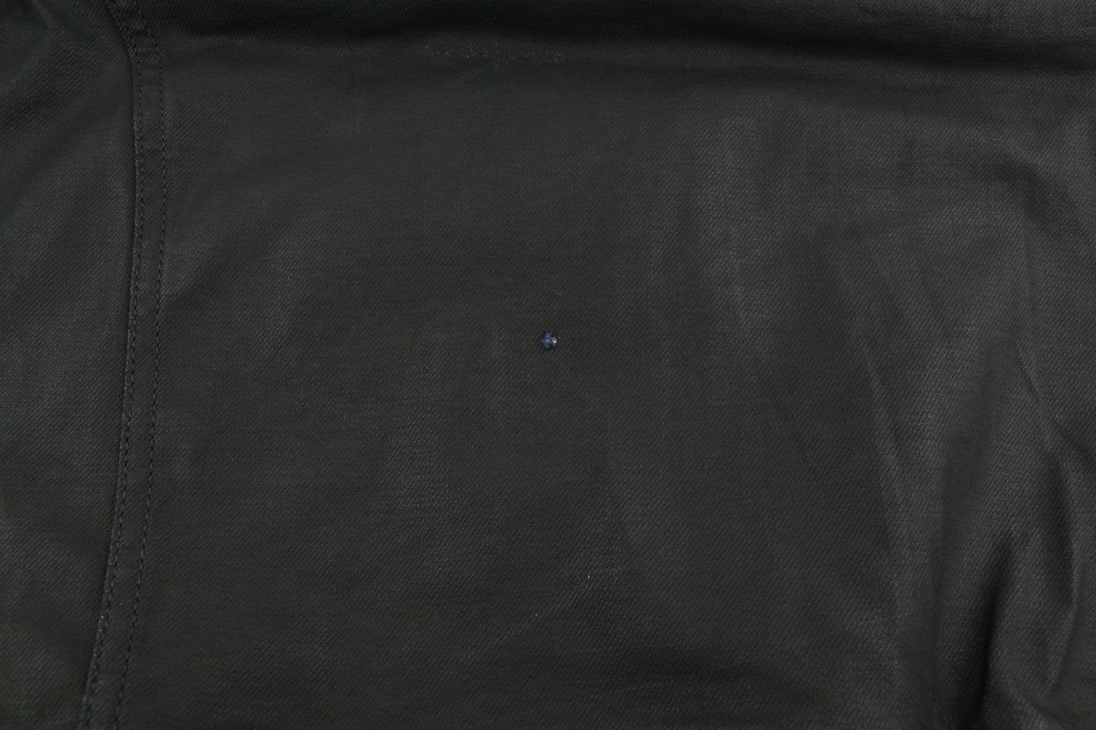 NUDIE JEANS Severin Short Rib Men's Jacket S Black Coated Bomber Zip Logo