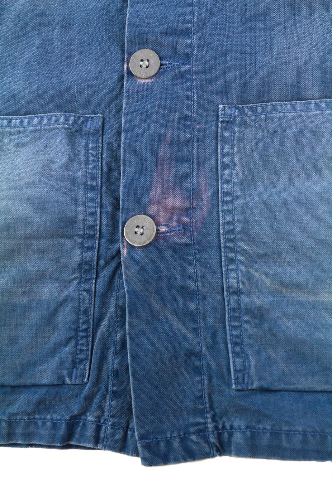 NUDIE JEANS Paul Men's Jacket S Oden Blue Washed Worker Button Polo