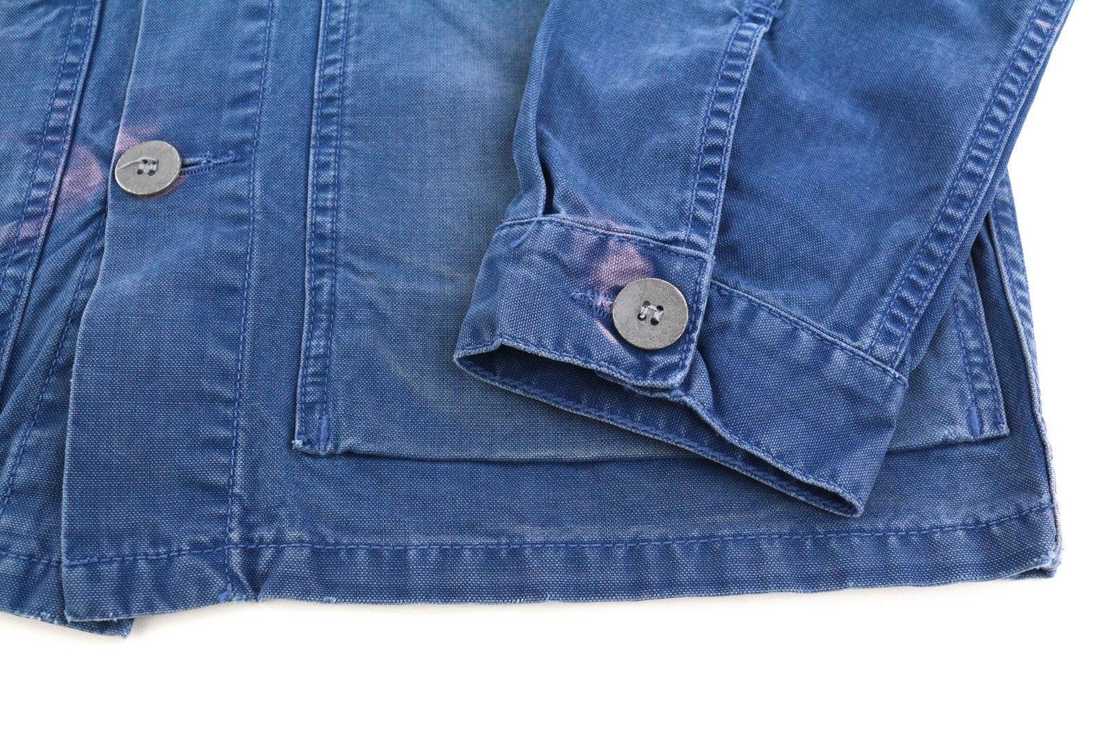 NUDIE JEANS Paul Men's Jacket S Oden Blue Washed Worker Spread  Button