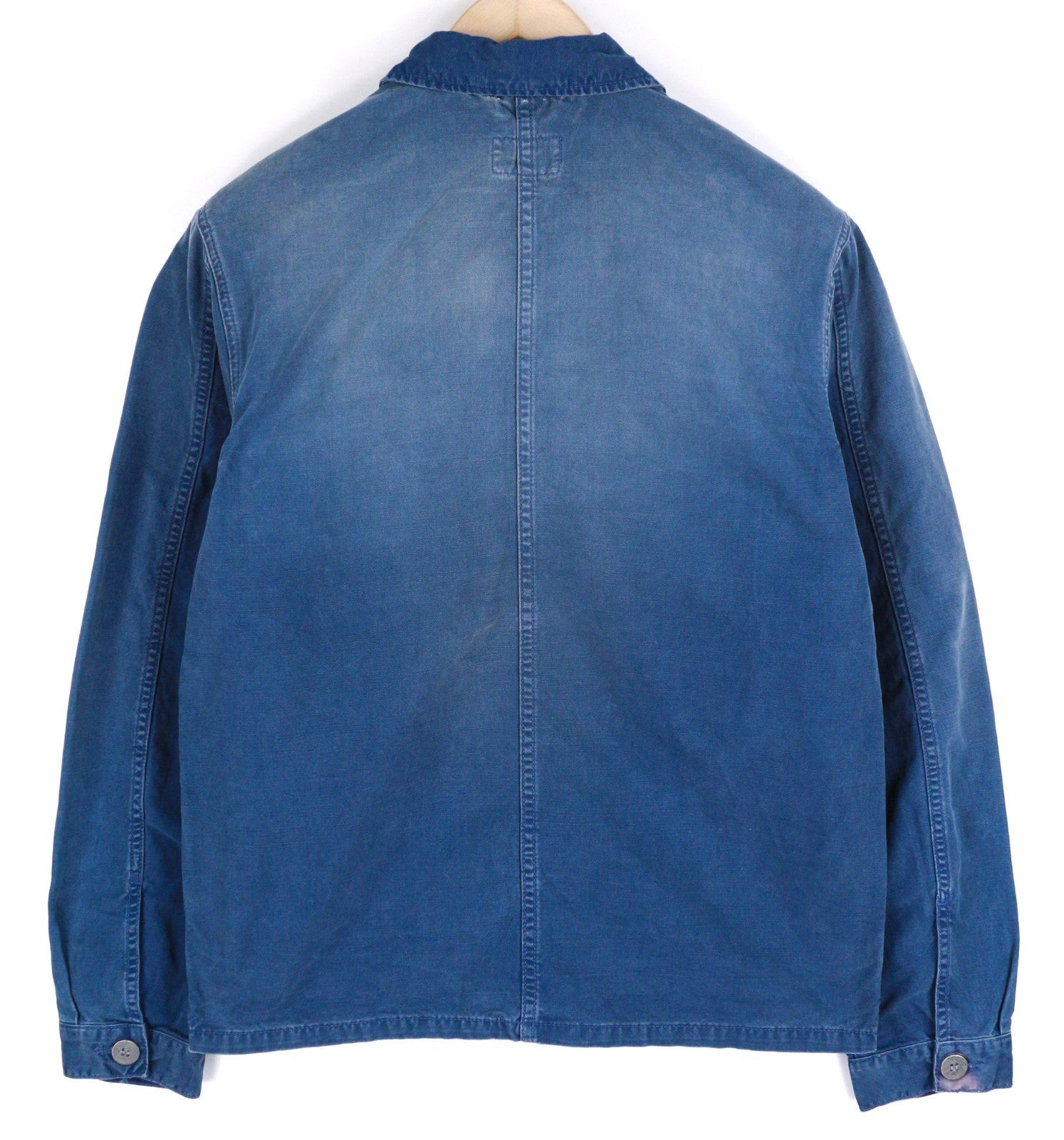 NUDIE JEANS Paul Men's Jacket S Oden Blue Washed Polo Worker Unlined