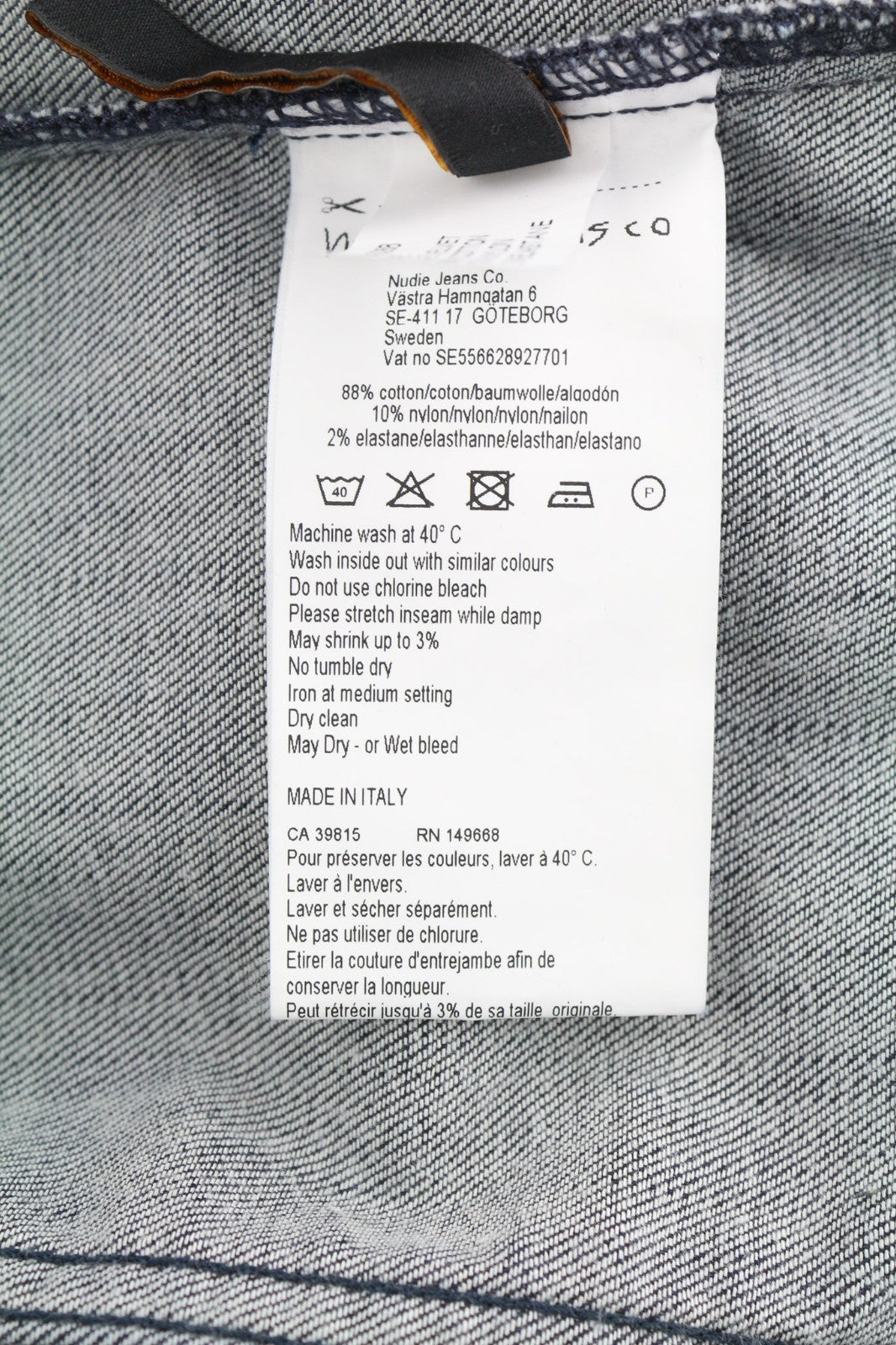 NUDIE JEANS Tove Women's Jacket M Blue Velvet Polo Button Long Sleeve