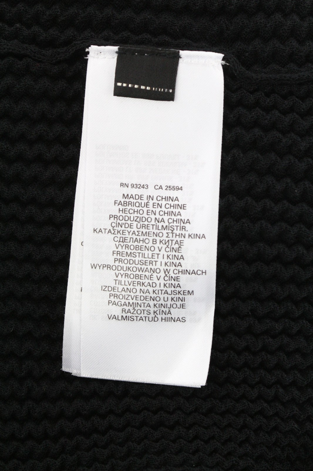 DIESEL M-Arianne Women's XL Black Knit Stretch Logo Crew Pullover Jumper RRP175