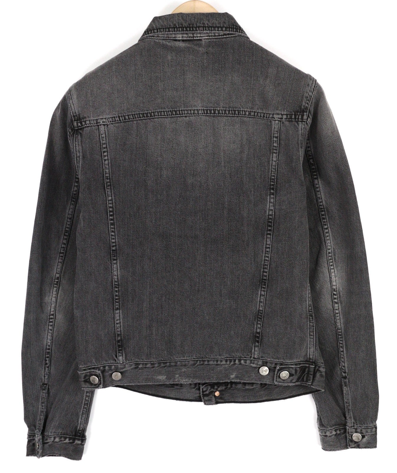 NUDIE JEANS Billy Men's M Desolation Polo Neck Unlined Patch Pocket Denim