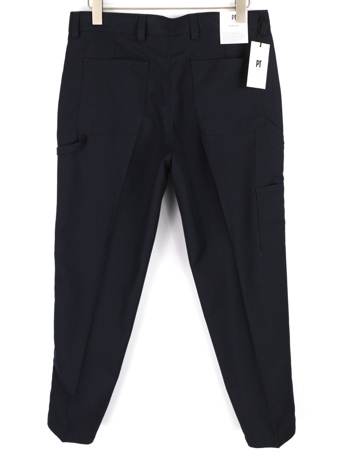 PT TORINO The Worker Men's W38 Wool Blend Fleece Tapered Leg Trousers