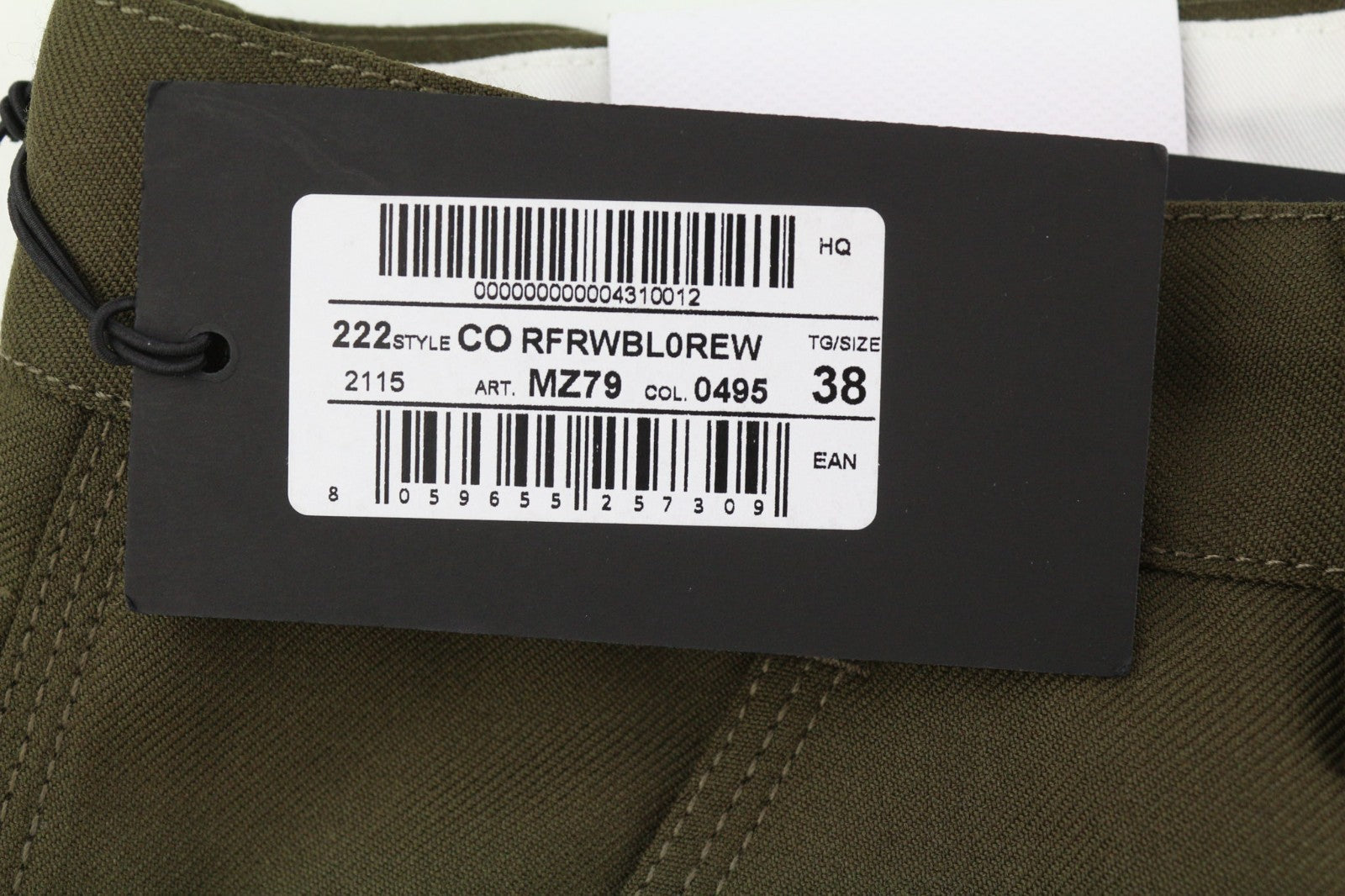 PT TORINO The Worker Men's W38 Brown Wool Blend Fleece Tapered Trousers