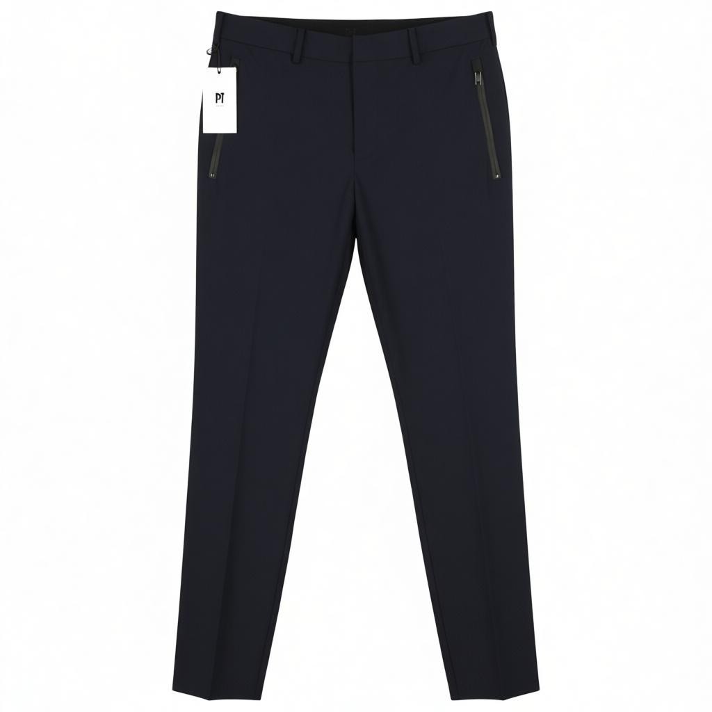 PT TORINO Lamda Men's 46 W30 Slim Fit Zipper Pocket Polyamide Blend Trousers