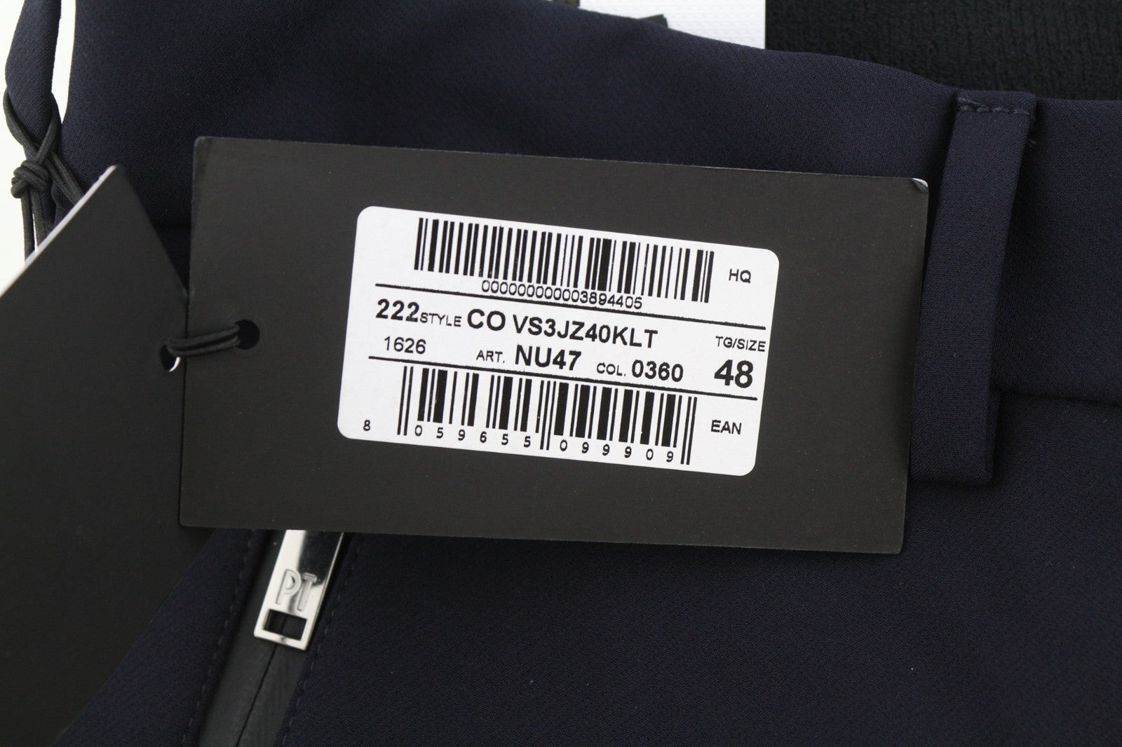 PT TORINO Lamda Men's 48 W31 Slim Fit Zipper Pocket Polyamide Blend Trousers