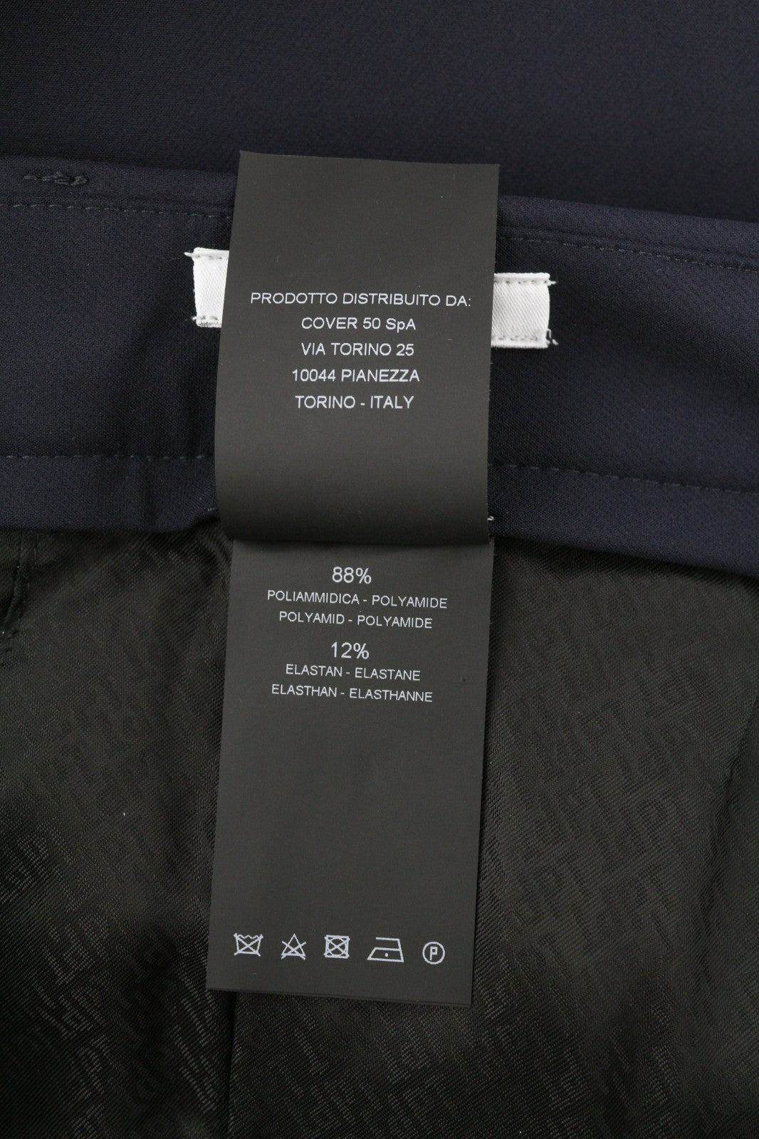PT TORINO Lamda Men's 58 W39 Slim Fit Zipper Pocket Polyamide Blend Trousers