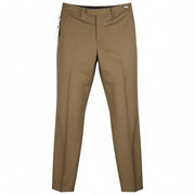 PT TORINO Skinny Fit Men's 46 W31 Brown Wool Fleece Blend Zip Casual Trousers