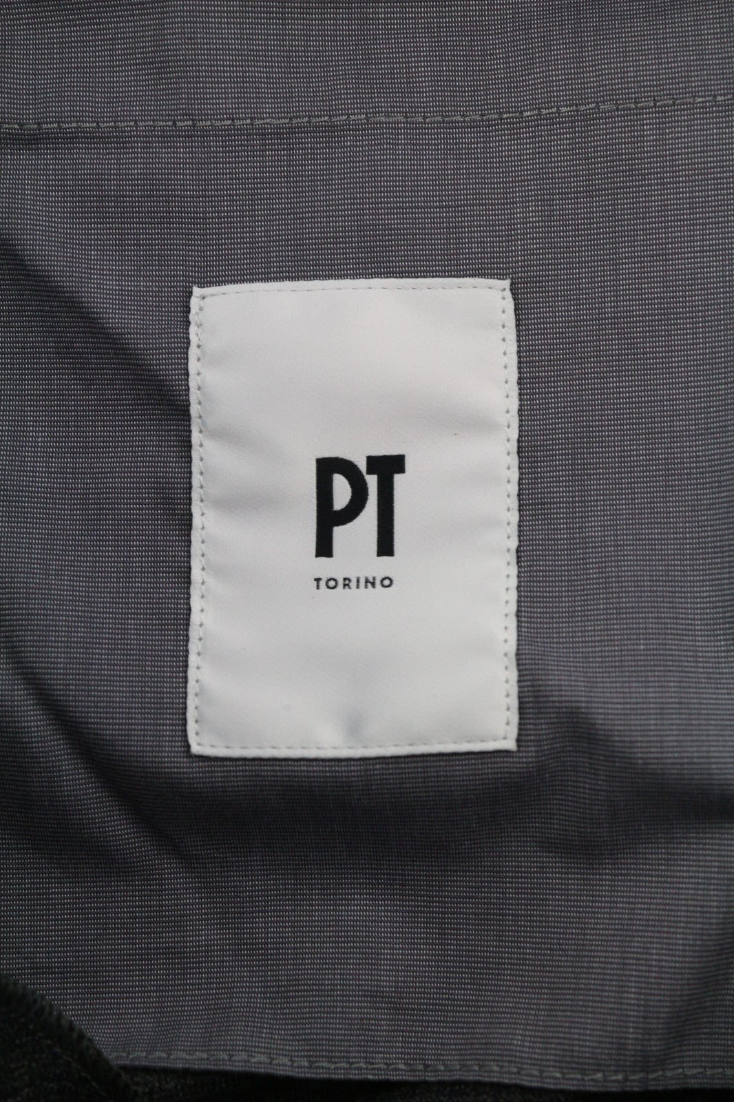 PT TORINO Skinny Fit Men's 52 W36 Plaid Wool Fleece Blend Zip Fly Casual Pants