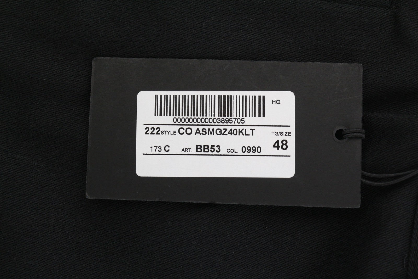 PT TORINO Omega Men's 48 W33 Black Elastic Drawstring Slim Fit Zipper Trousers