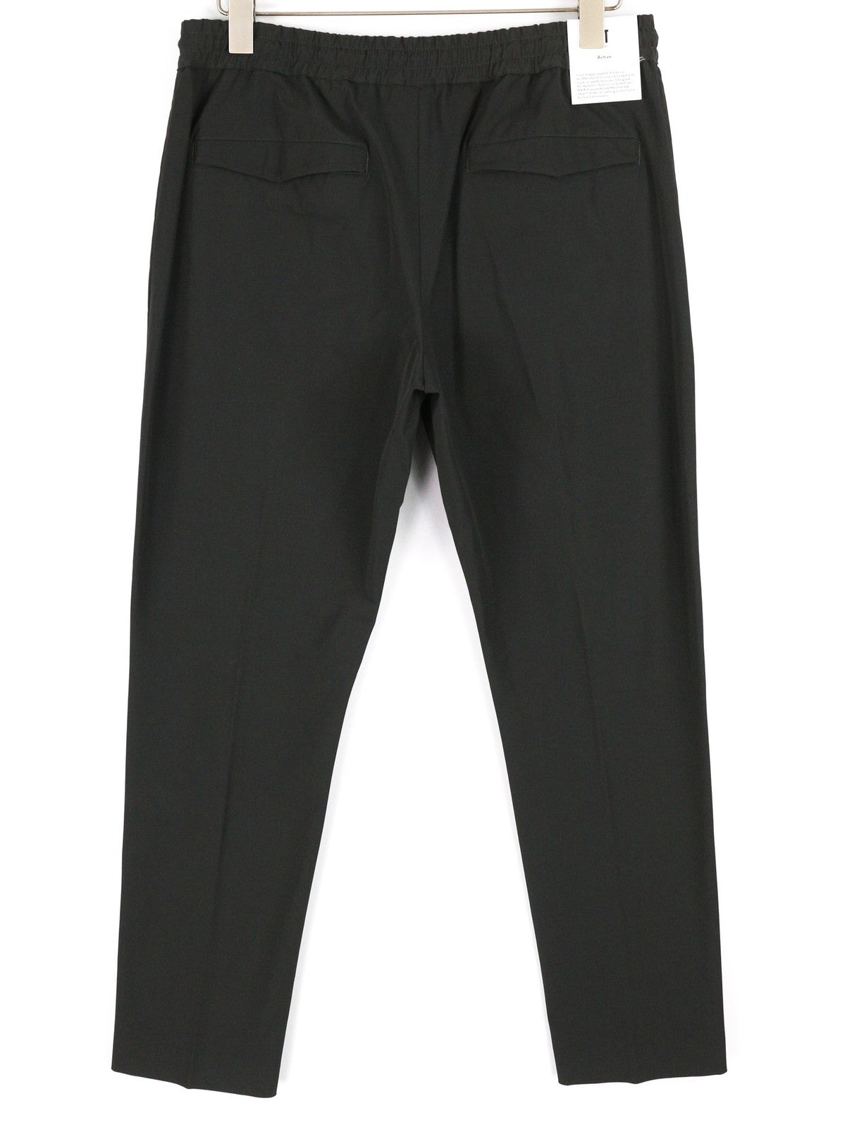PT TORINO Omega Men's 50 W32 Black Elastic Drawstring Tapered Fit Zip Trousers