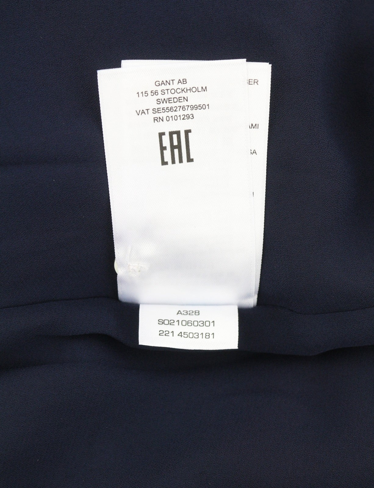 GANT Wild Floral Boatneck Women Dress EU36 Classic Blue Crew Mini Short Sleeve