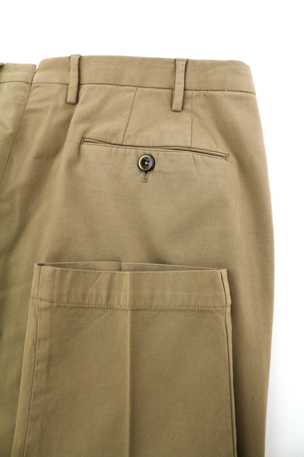 PT TORINO Skinny Fit Men's 56 W39 Brown Chino Zipper Pocket Logo Casual Pants