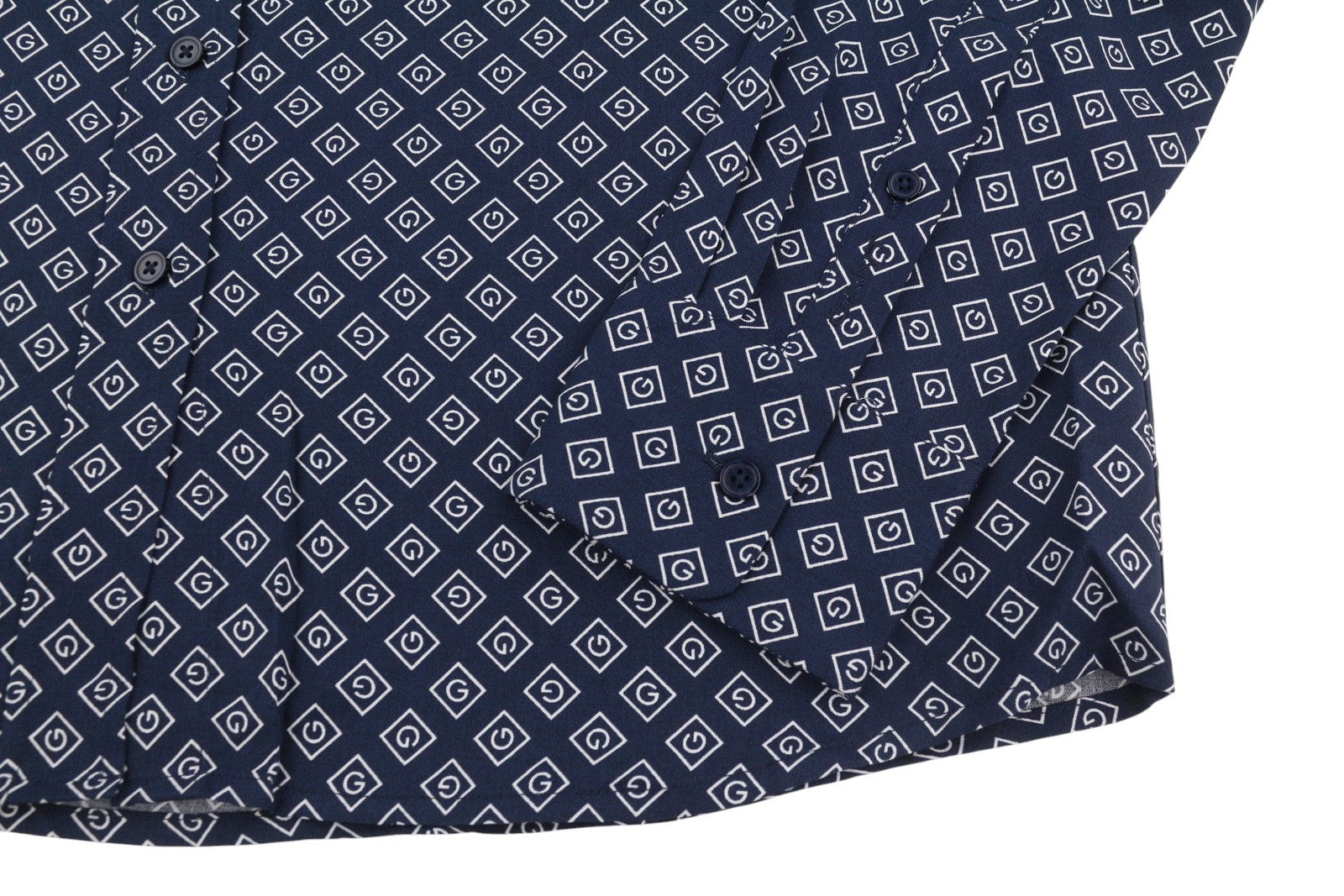 GANT Icon Weave Shirt Women Dress EU34 Marine Spread Button Belted Long Sleeve