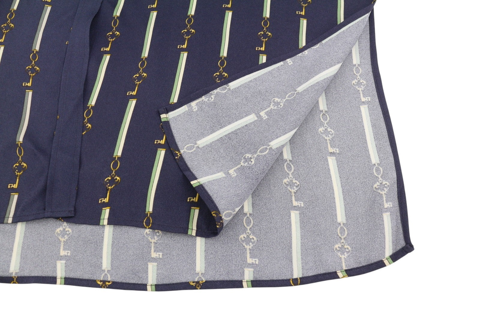 GANT American Luxe Women Dress EU40 Evening Blue Button-Up Side Split RRP375