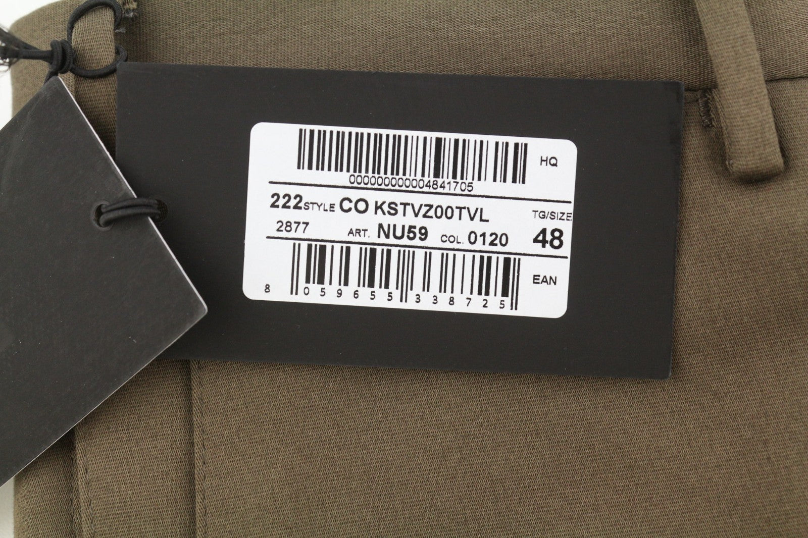 PT TORINO Skinny Fit Men's 48 W33 Mid Brown Chino Zipper Pocket Casual Pants