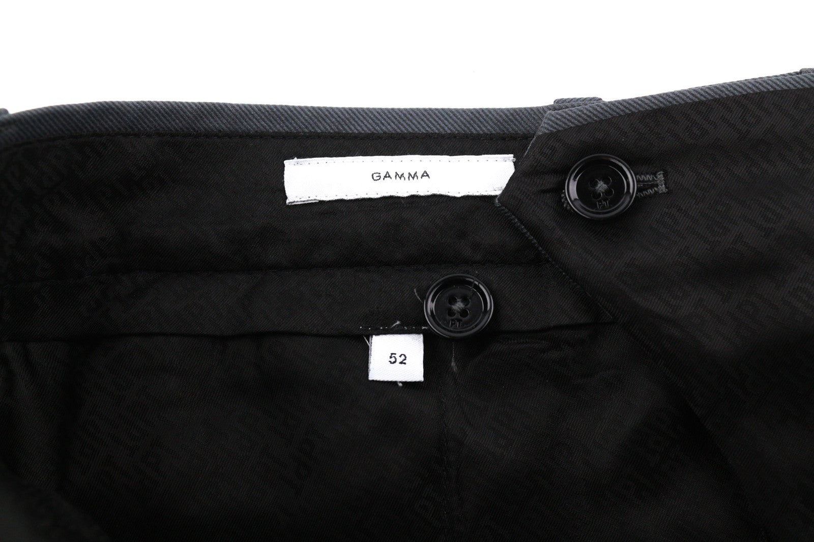 PT TORINO Gamma Men's 52 W37 Dark Cargo Zip Fly Fastener Hem Utility Trousers