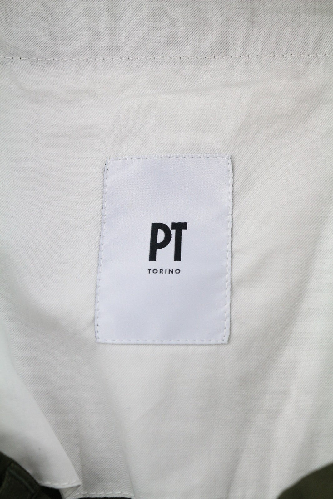 PT TORINO The Rebel Men's W36 Dark Brown Elastic Waist Turn-Up Button Chinos