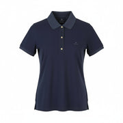 GANT Sunfaded Polo Pique Women T-Shirt S Evening Blue Faded Short Sleeve