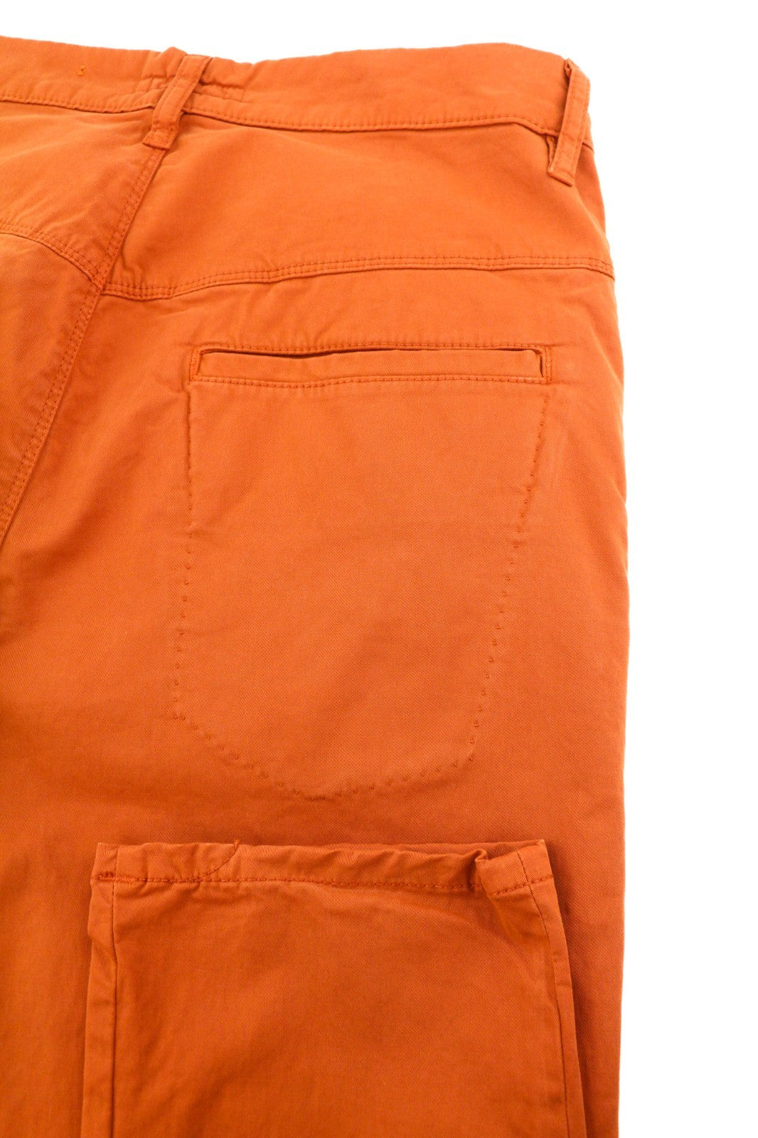 NUDIE JEANS Khaki Slim Men's W30/L30 Organic Warm Orange Zip Casual Chino Pants