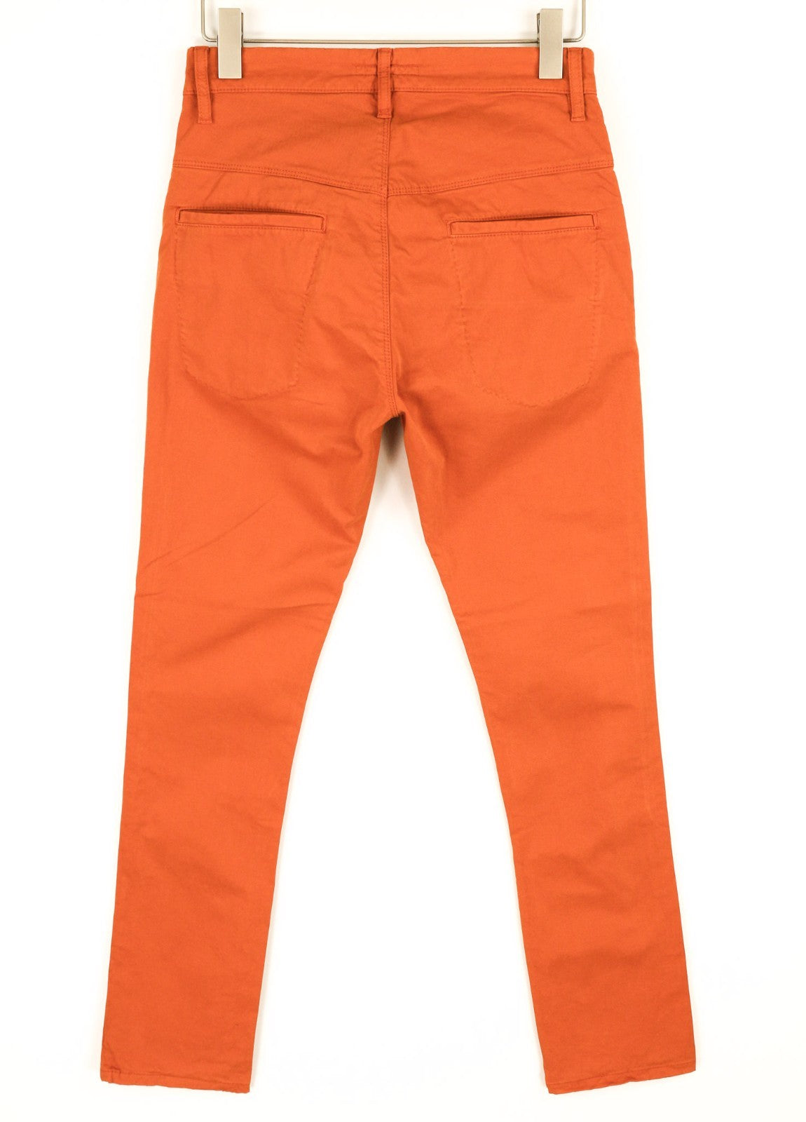 NUDIE JEANS Khaki Slim Men's W28/L30 Organic Warm Orange Zip Casual Chino Pants