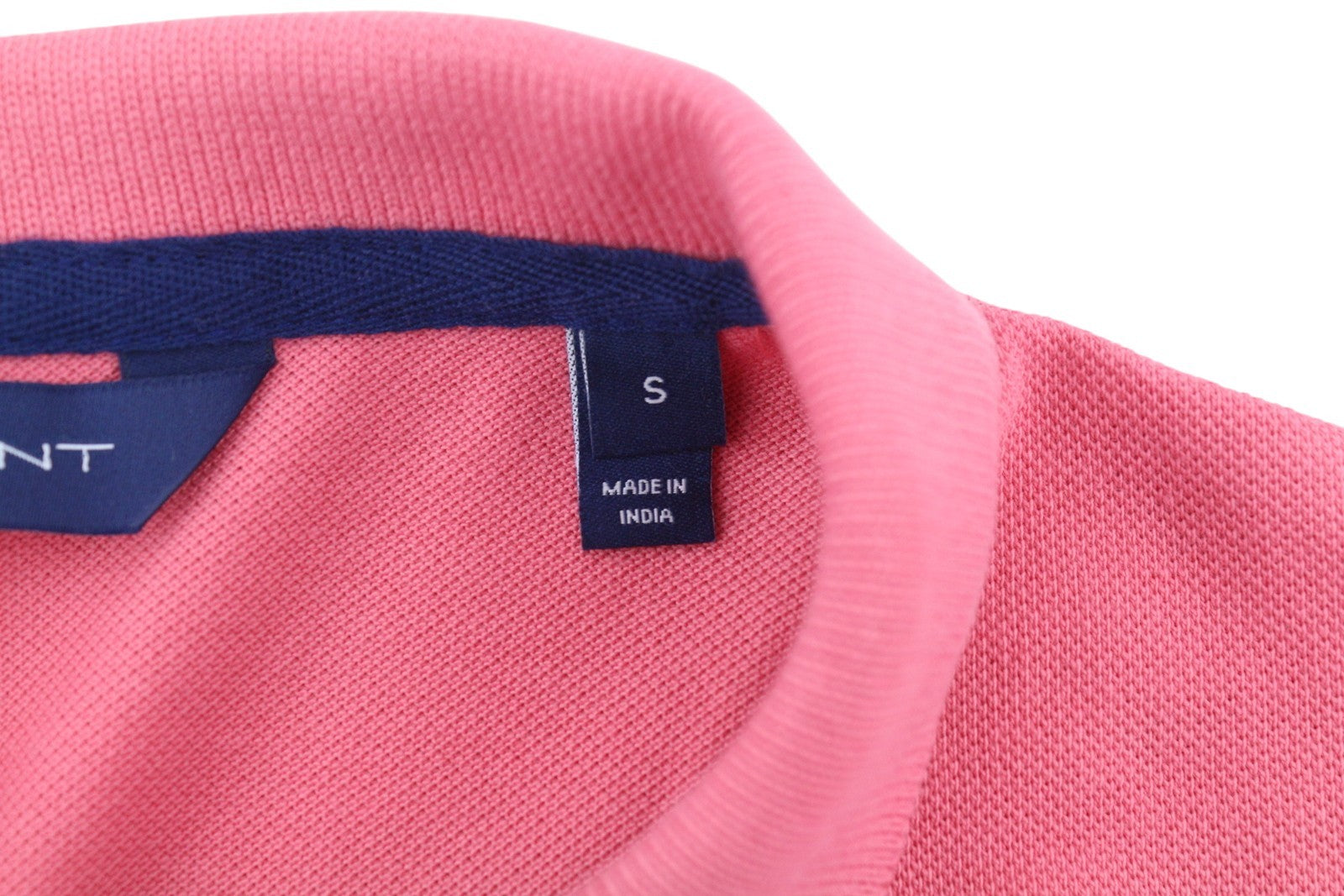 GANT Summer Pique Women T-Shirt S Rapture Rose Textured Polo Short Sleeve