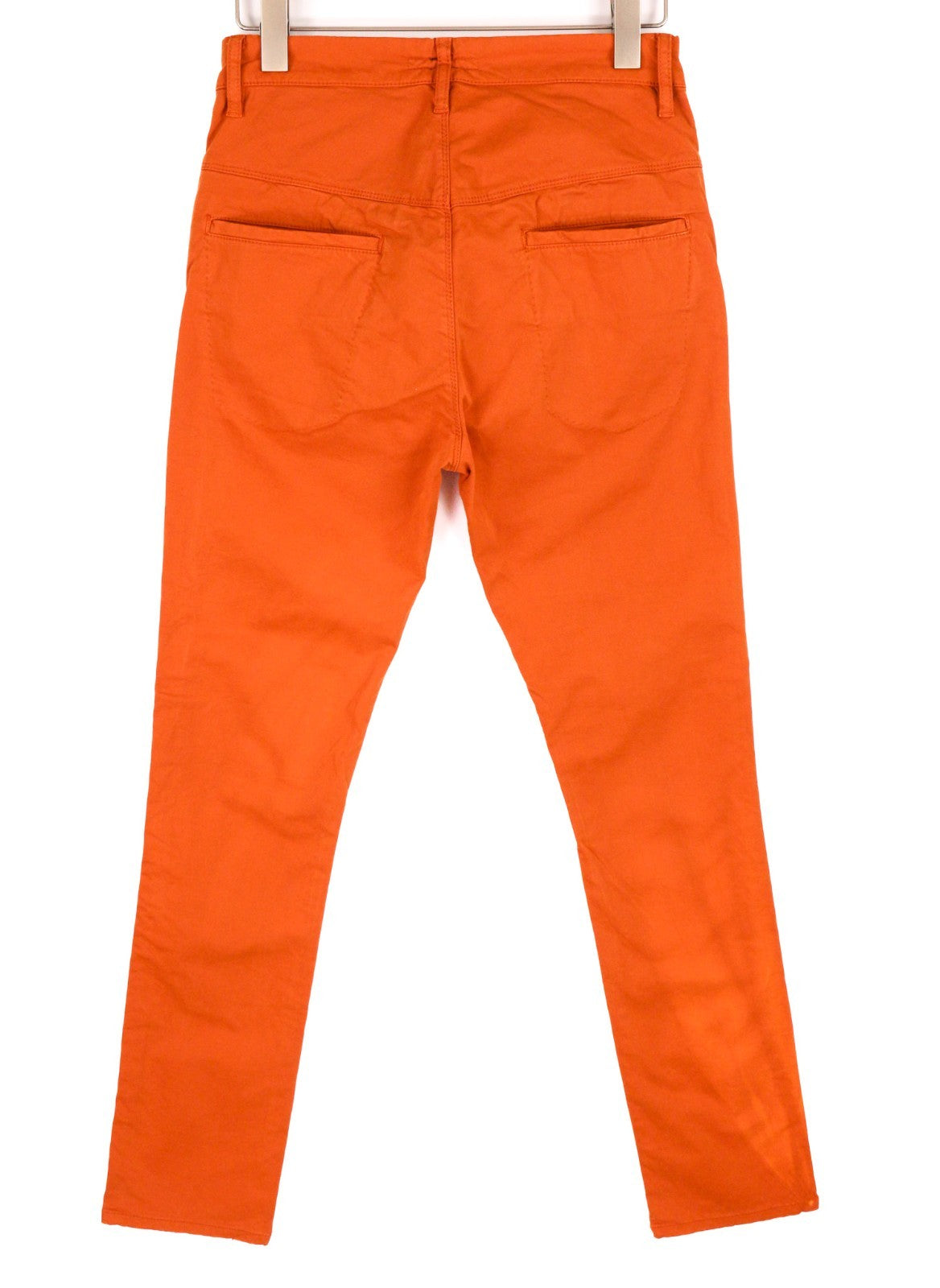 NUDIE JEANS Khaki Slim Men's W29/L32 Organic Warm Orange Zip Casual Chino Pants