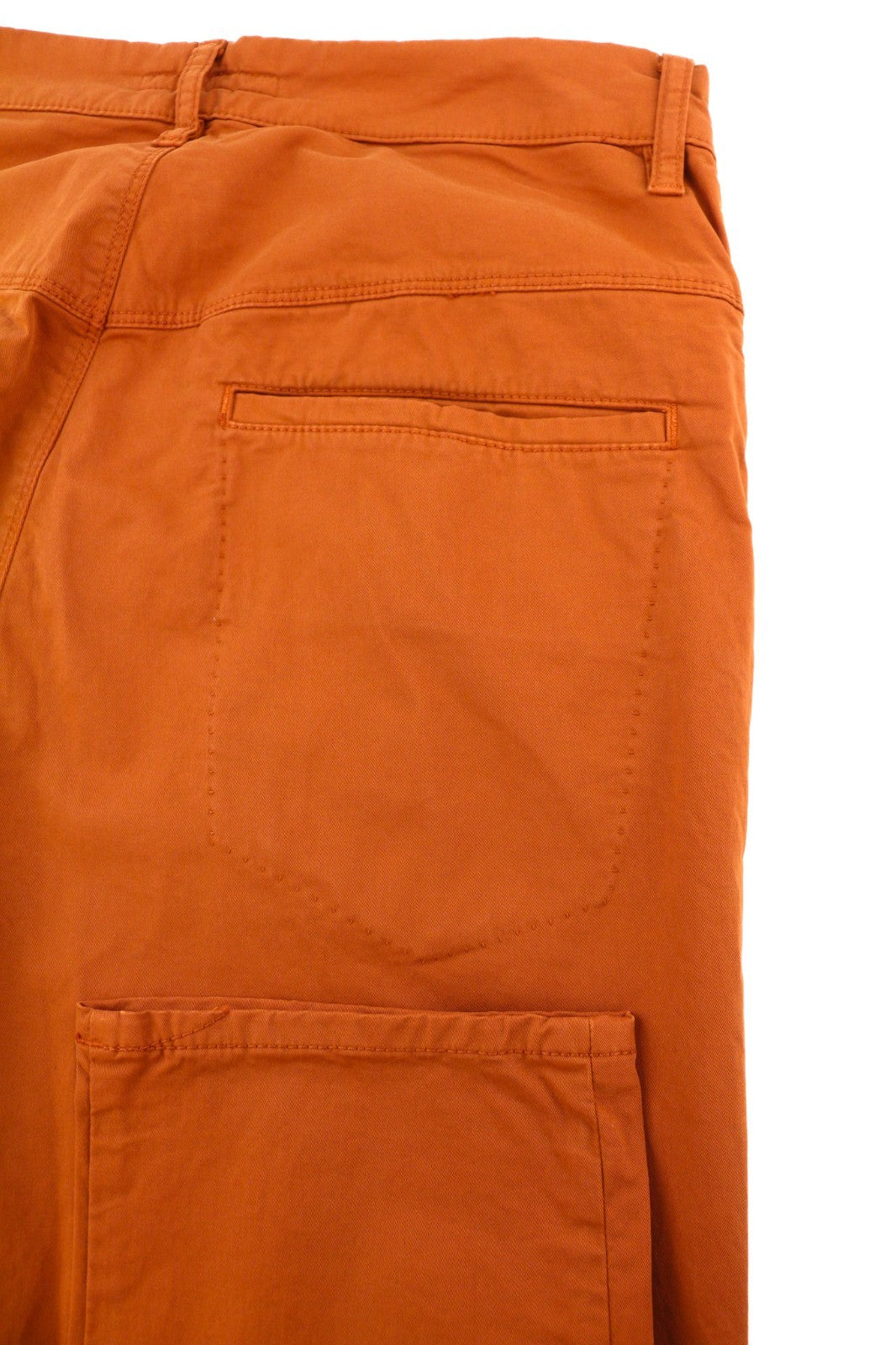 NUDIE JEANS Khaki Slim Men's W31/L32 Organic Warm Orange Zip Casual Chino Pants
