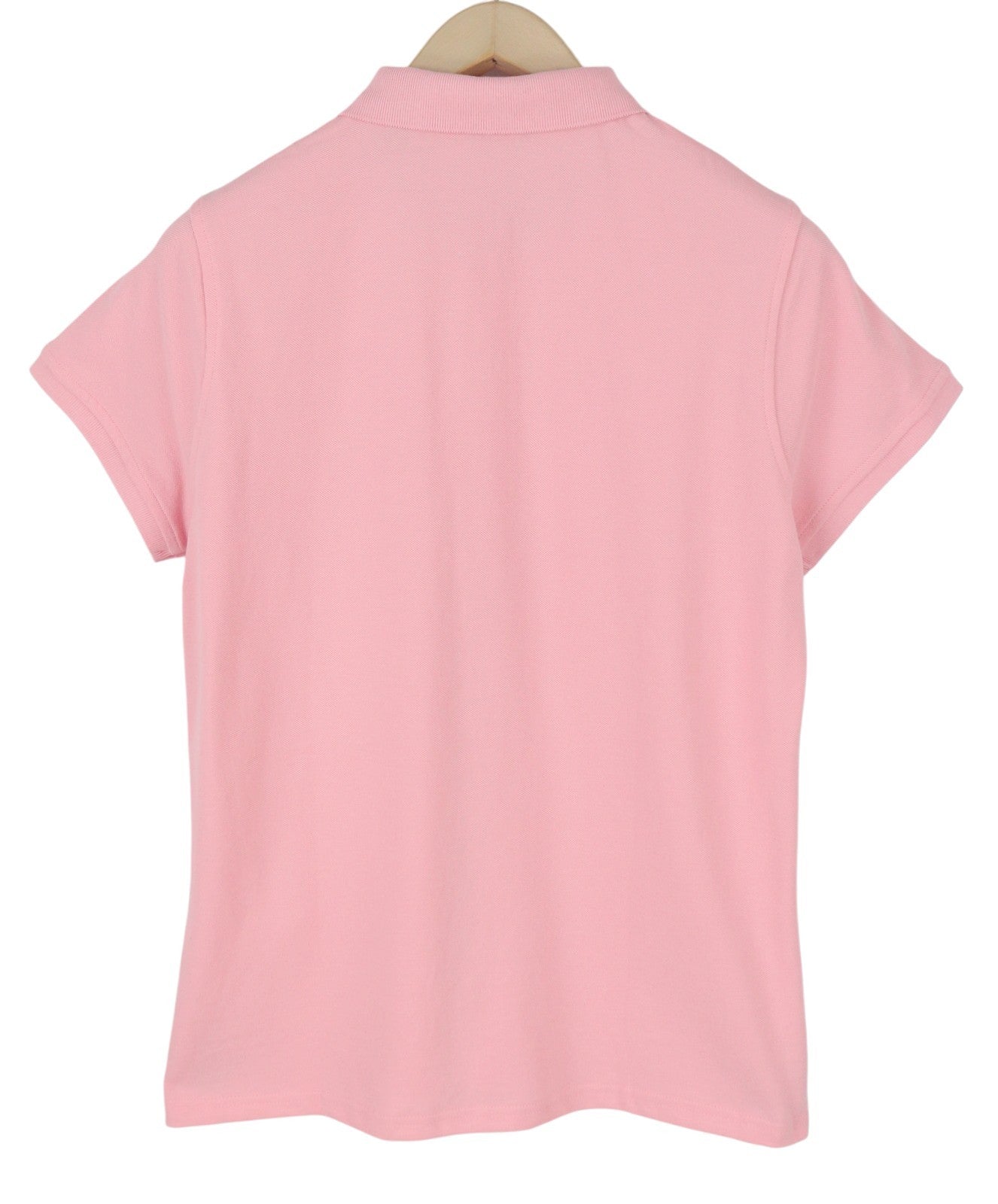 GANT Summer Pique Women T-Shirt XL Preppy Pink Textured Polo Short Sleeve