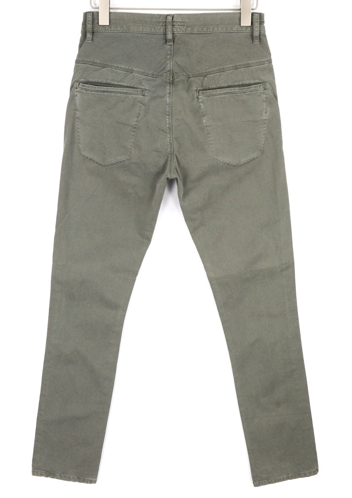 NUDIE JEANS Khaki Slim Men's W29/L32 Shadow Wash Organic Zipper Chino Trousers