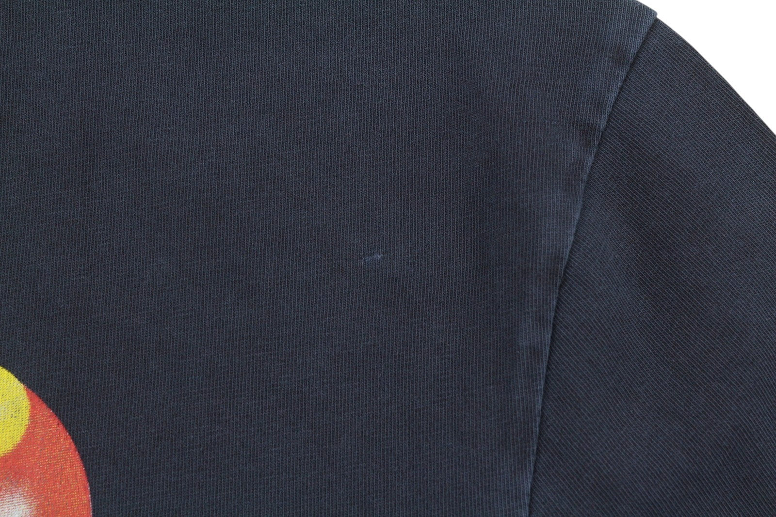 TOMMY HILFIGER Men T-Shirt XL Dark Blue Crew Neck Tricot Logo Short Sleeve