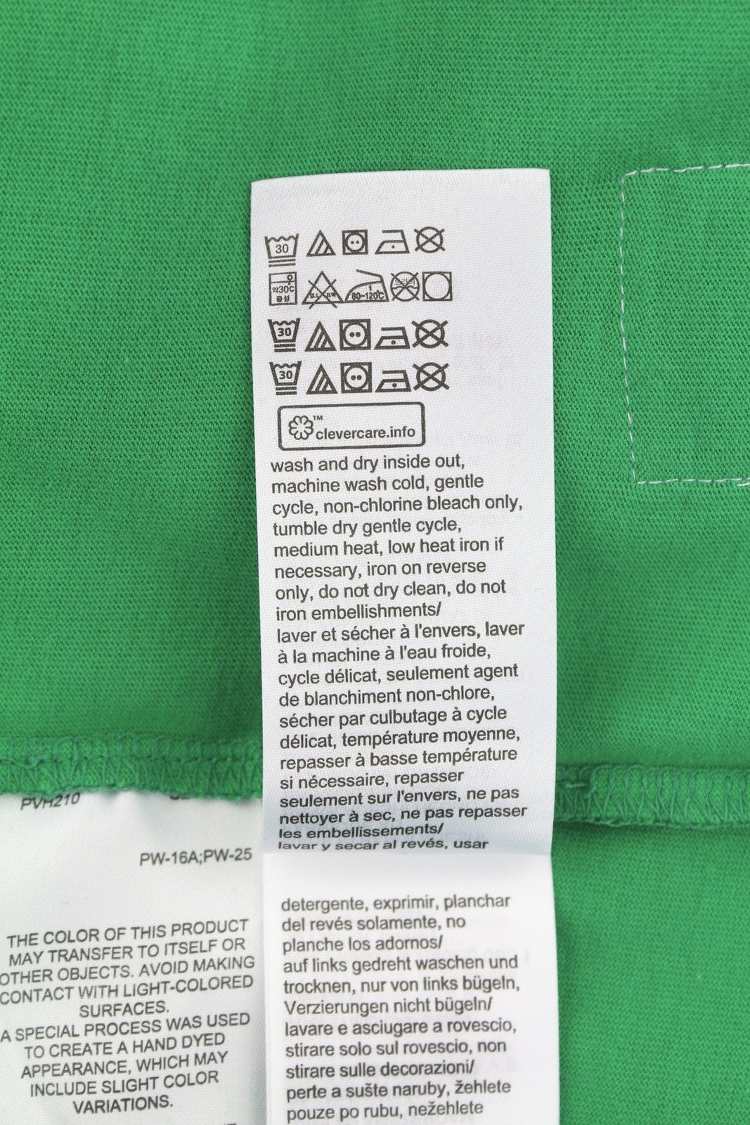 TOMMY HILFIGER Men T-Shirt L Green Crew Neck Front Logo Tricot Short Sleeve