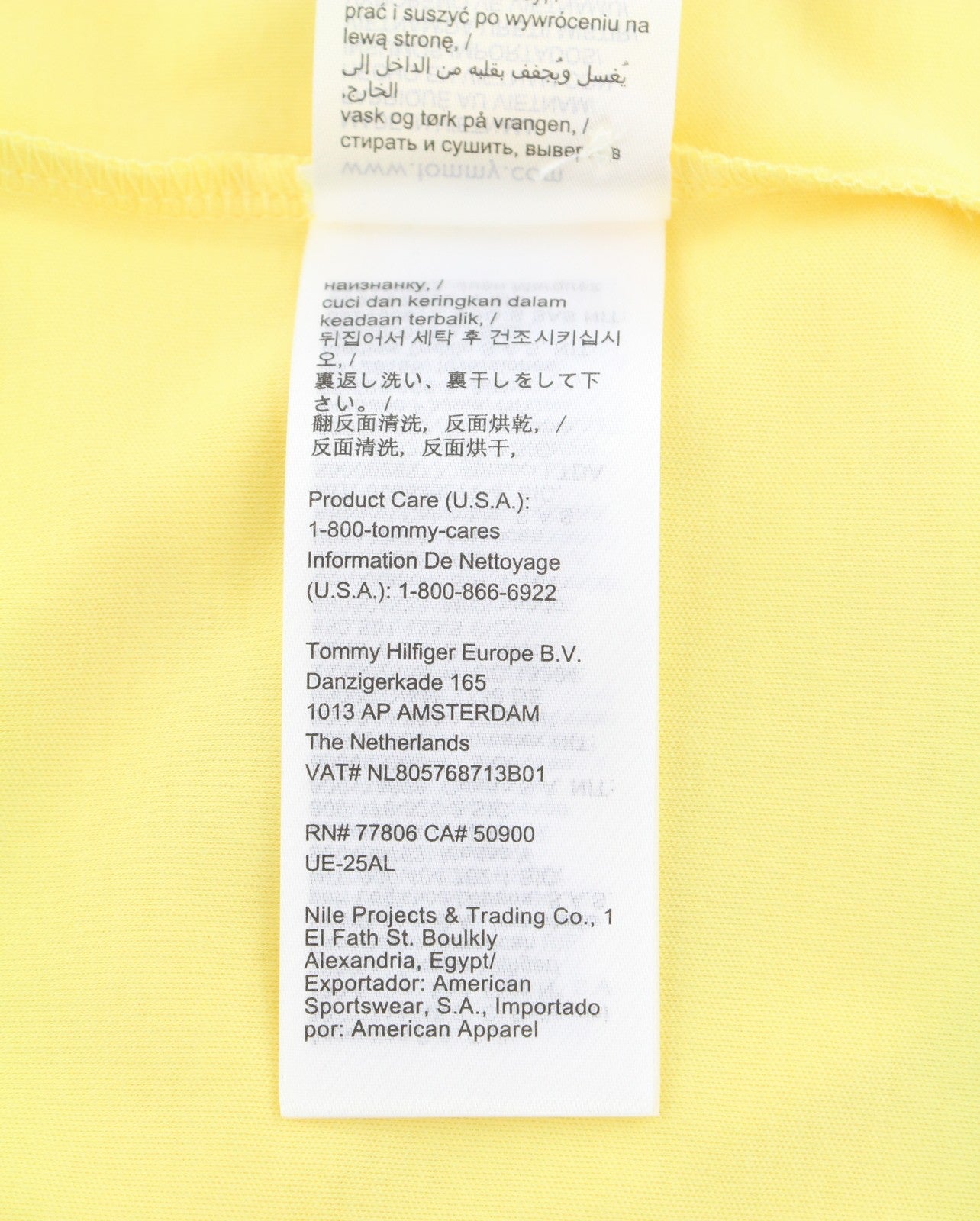 TOMMY HILFIGER Liquid Cotton Reg Men Polos L Citronelia Regular Fit Short Sleeve