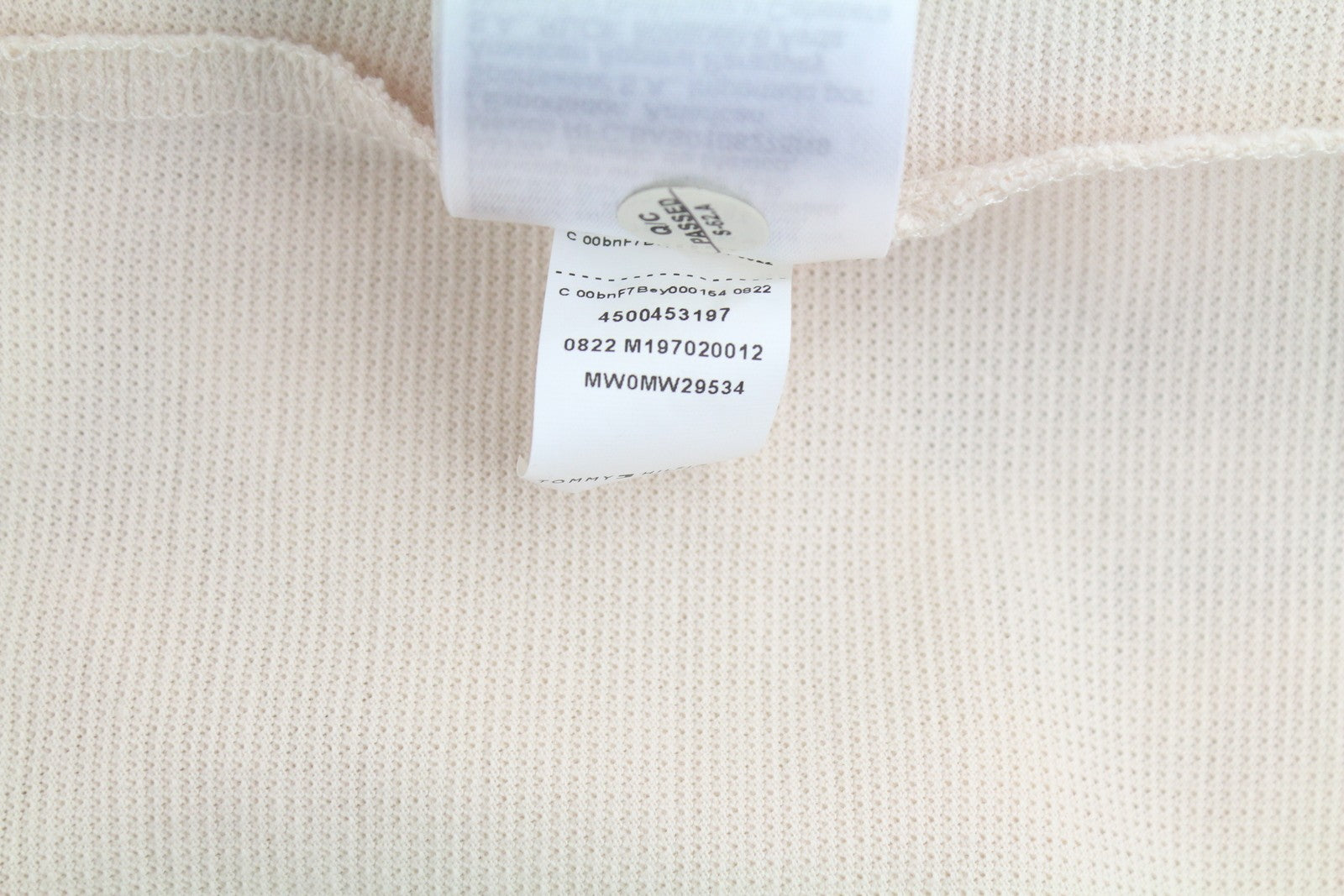 TOMMY HILFIGER Global Stripe Sleeve Men Polos XL Feather White Short Sleeve