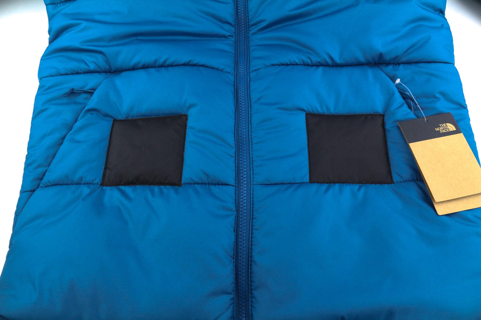 THE NORTH FACE Men's XS Blue Full Zip Hooded Quilted Insulated Jacket