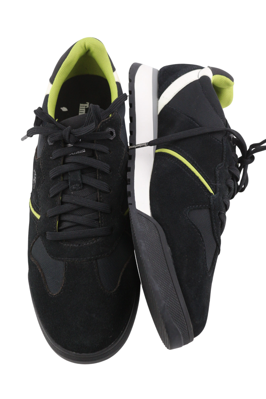 TIMBERLAND A25SB Men's EU43/44 Black Leather Low Top Lace Up ReBOTL Shoes