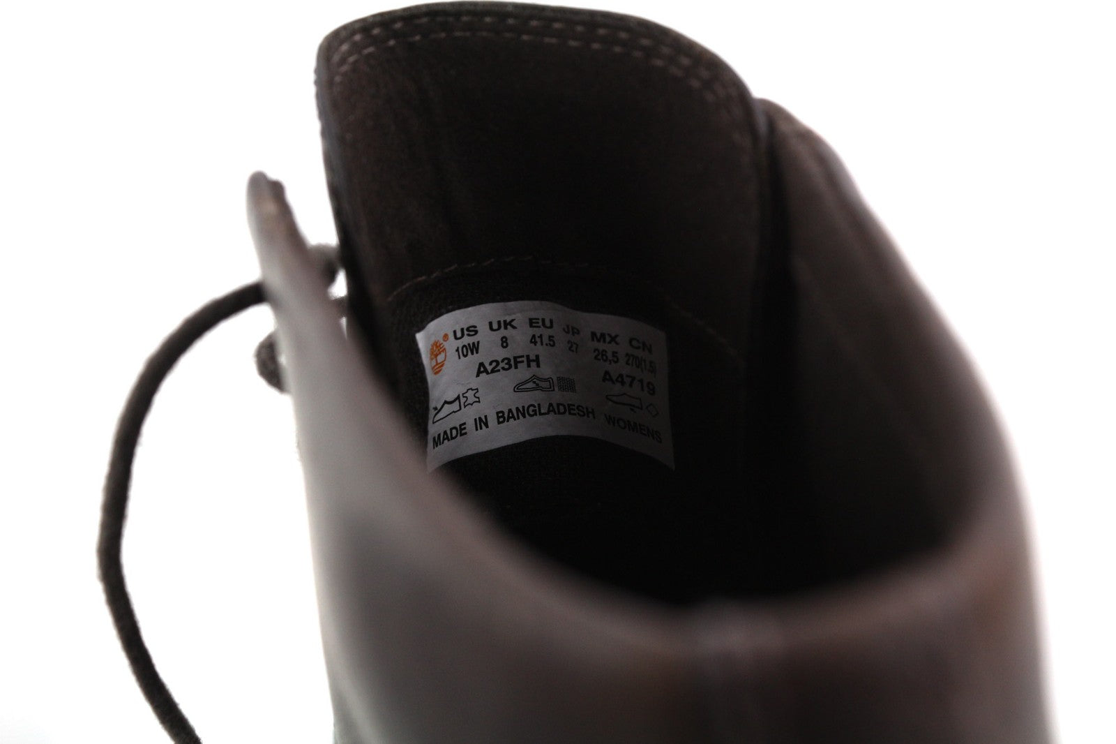 TIMBERLAND A23FH Women EU41.5/42 Brown Leather Ankle Lace Up ReBOTL Boots