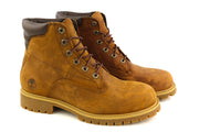 TIMBERLAND A1H8Q Men's EU41.5/42 Brown Leather Ankle Waterproof Logo Boots