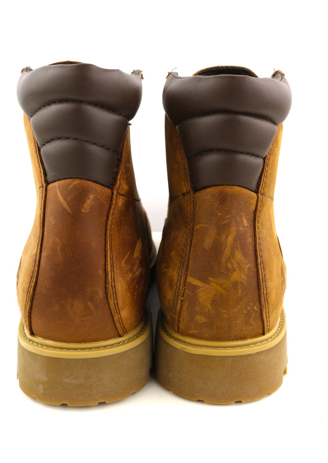 TIMBERLAND A1H8Q Men's EU41.5/42 Brown Leather Ankle Waterproof Logo Boots