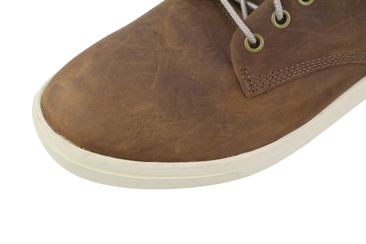 TIMBERLAND A2AMJ Men's EU45/46 Mid Brown Leather Lace Up Logo ReBOTL Boots