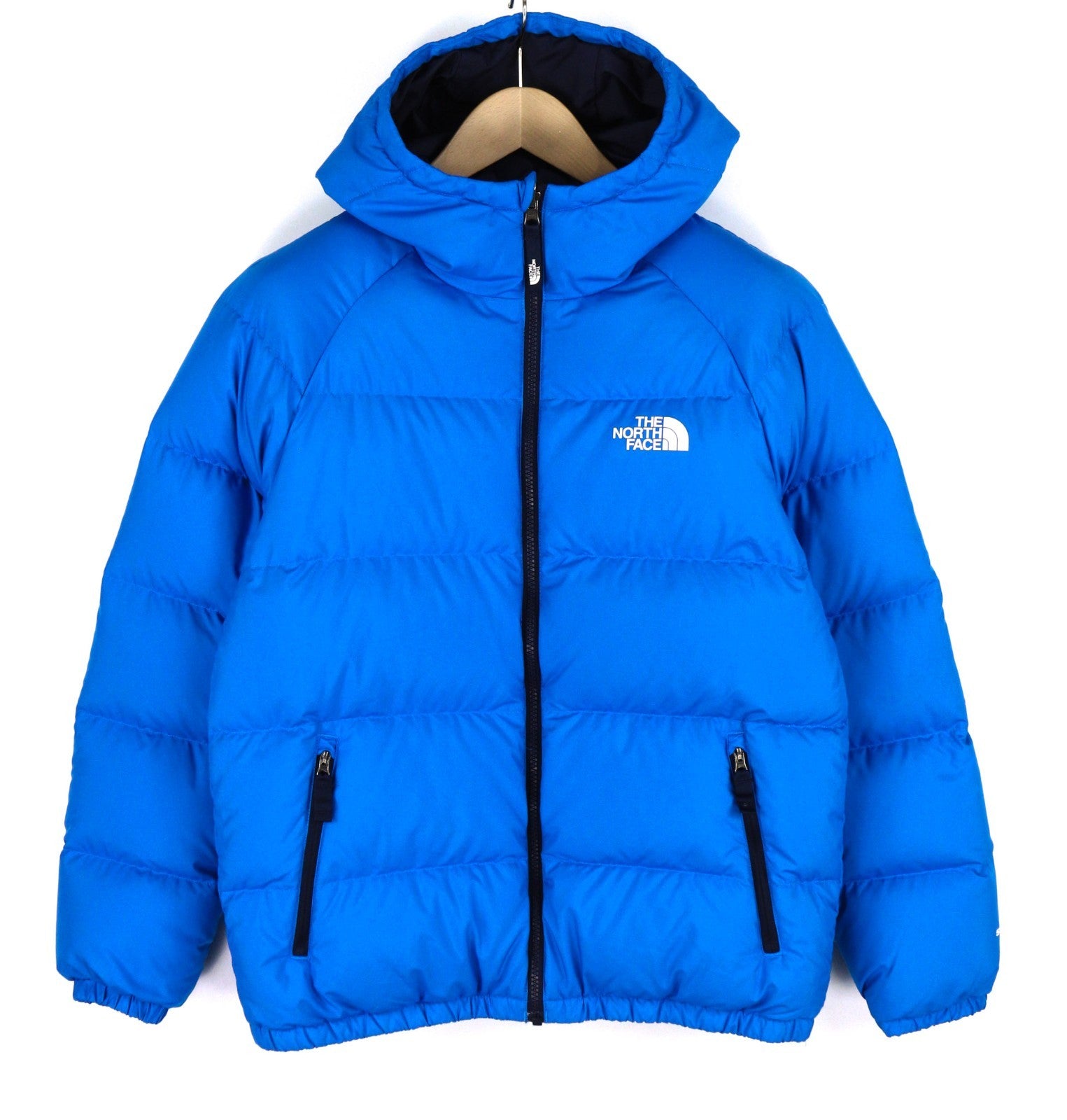 THE NORTH FACE Hyalite Reversible Boy's XL 550 Down Puffer Hooded Jacket