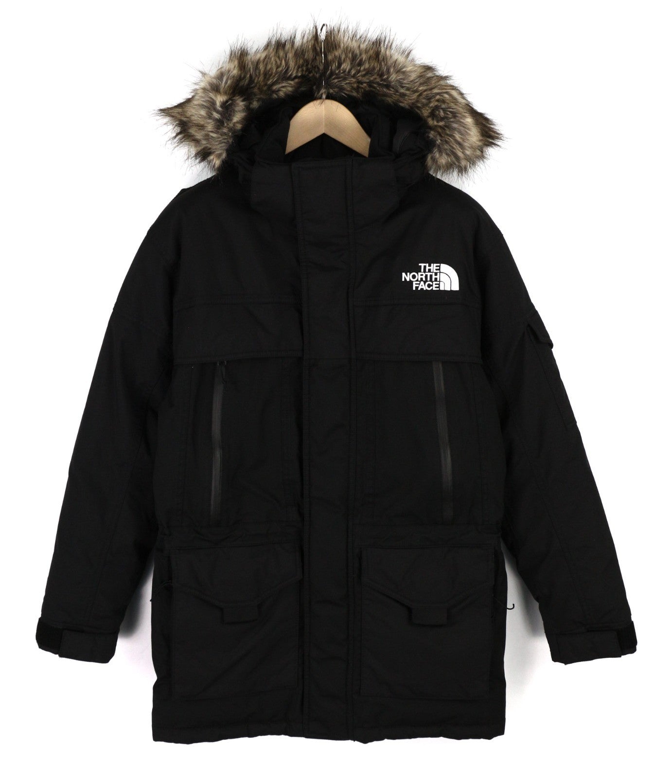 THE NORTH FACE McMurdo 2 Parka Men's S Black Down Hooded DryVent