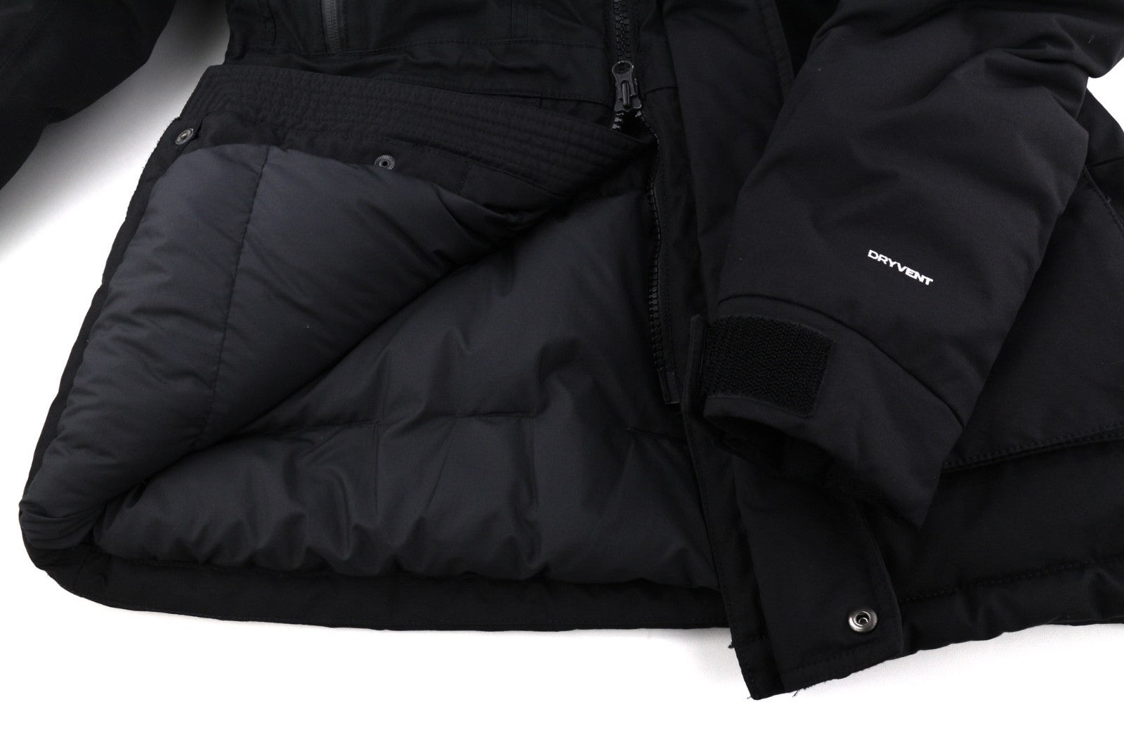 THE NORTH FACE McMurdo 2 Parka Men's S Black Down Hooded DryVent
