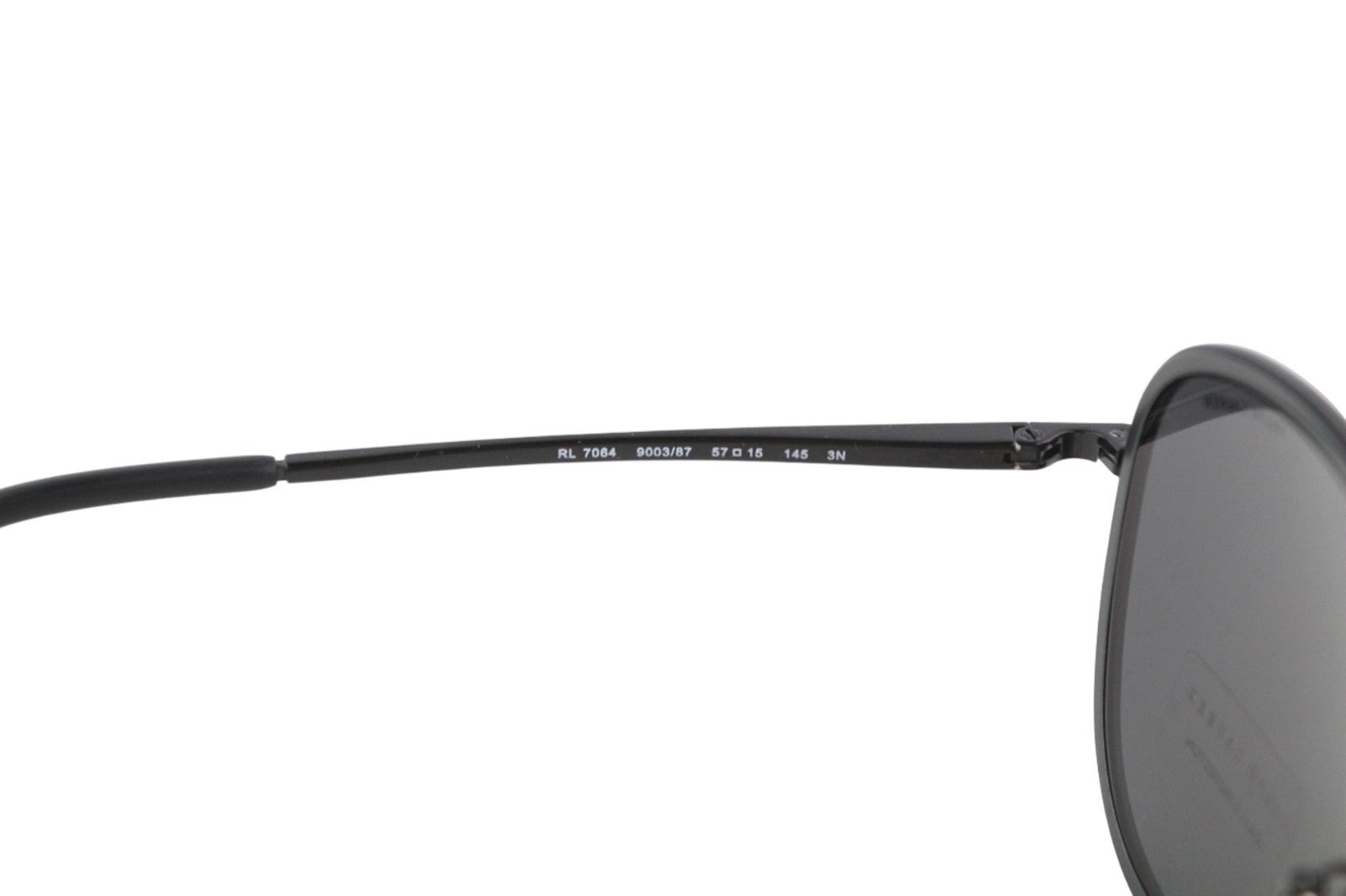 RALPH LAUREN 0RL7064 Men's Sunglasses Shiny Black UV Protection Case PPR190