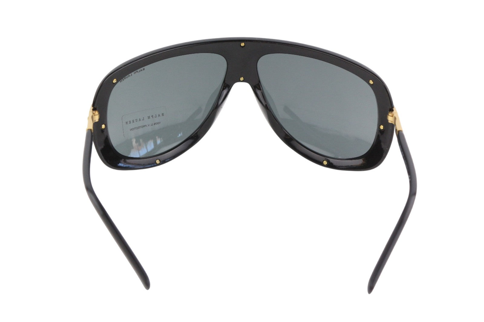 RALPH LAUREN 0RL7069 Men's Sunglasses Shiny Black Grey UV Case and Box RRP185