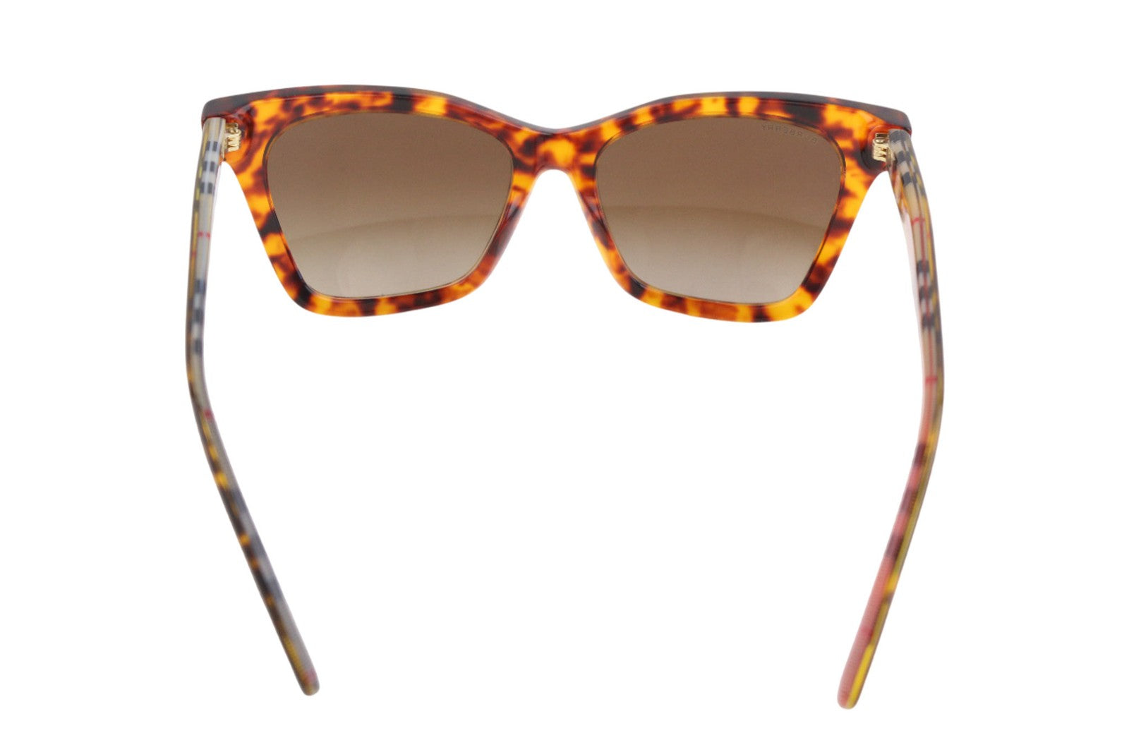 BURBERRY Elsa Women's Sunglasses One Size Brown Animal Print Case and Box