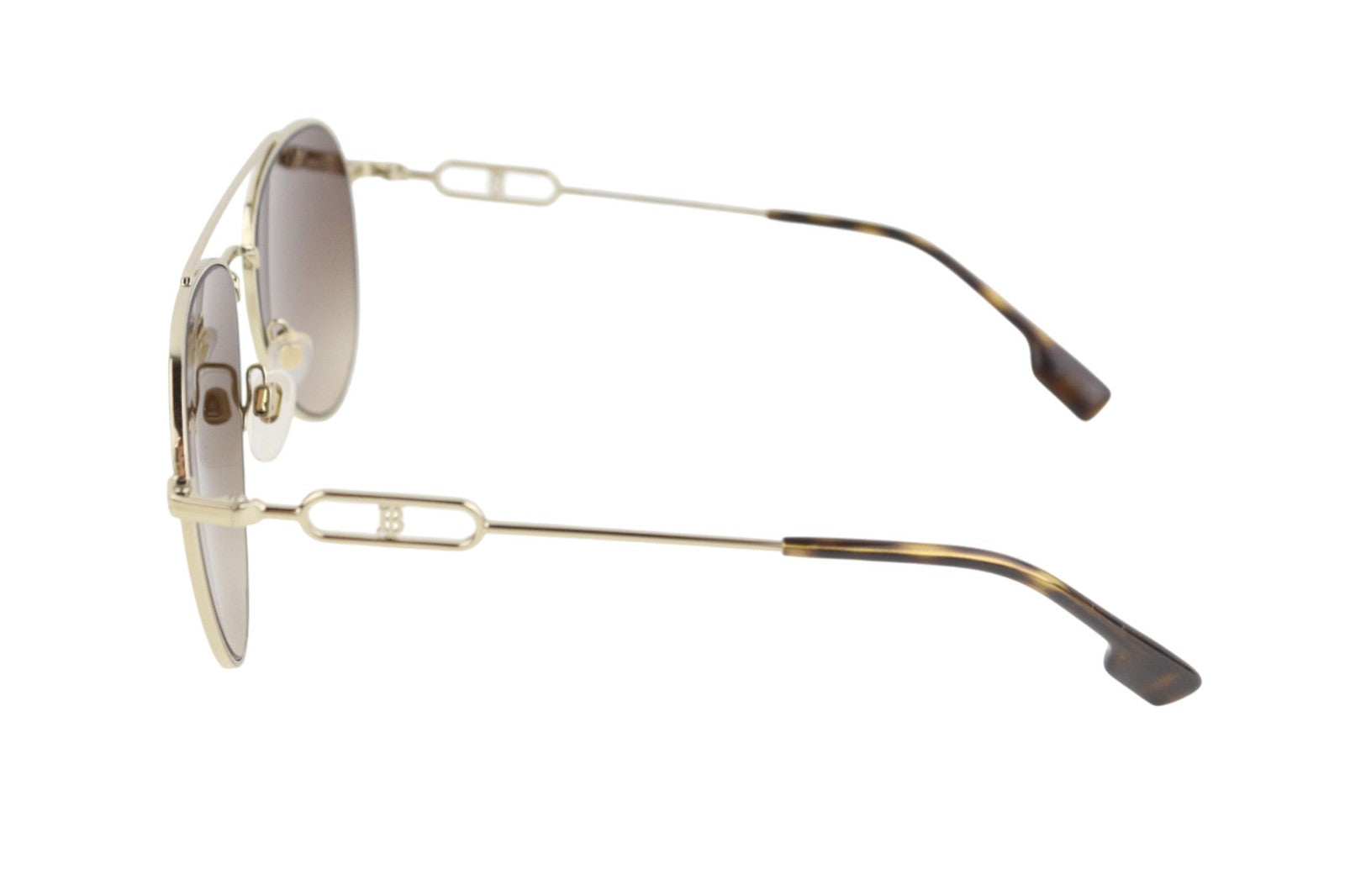 BURBERRY Carmen Women's Sunglasses One Size Gold Animal Print Detail Case