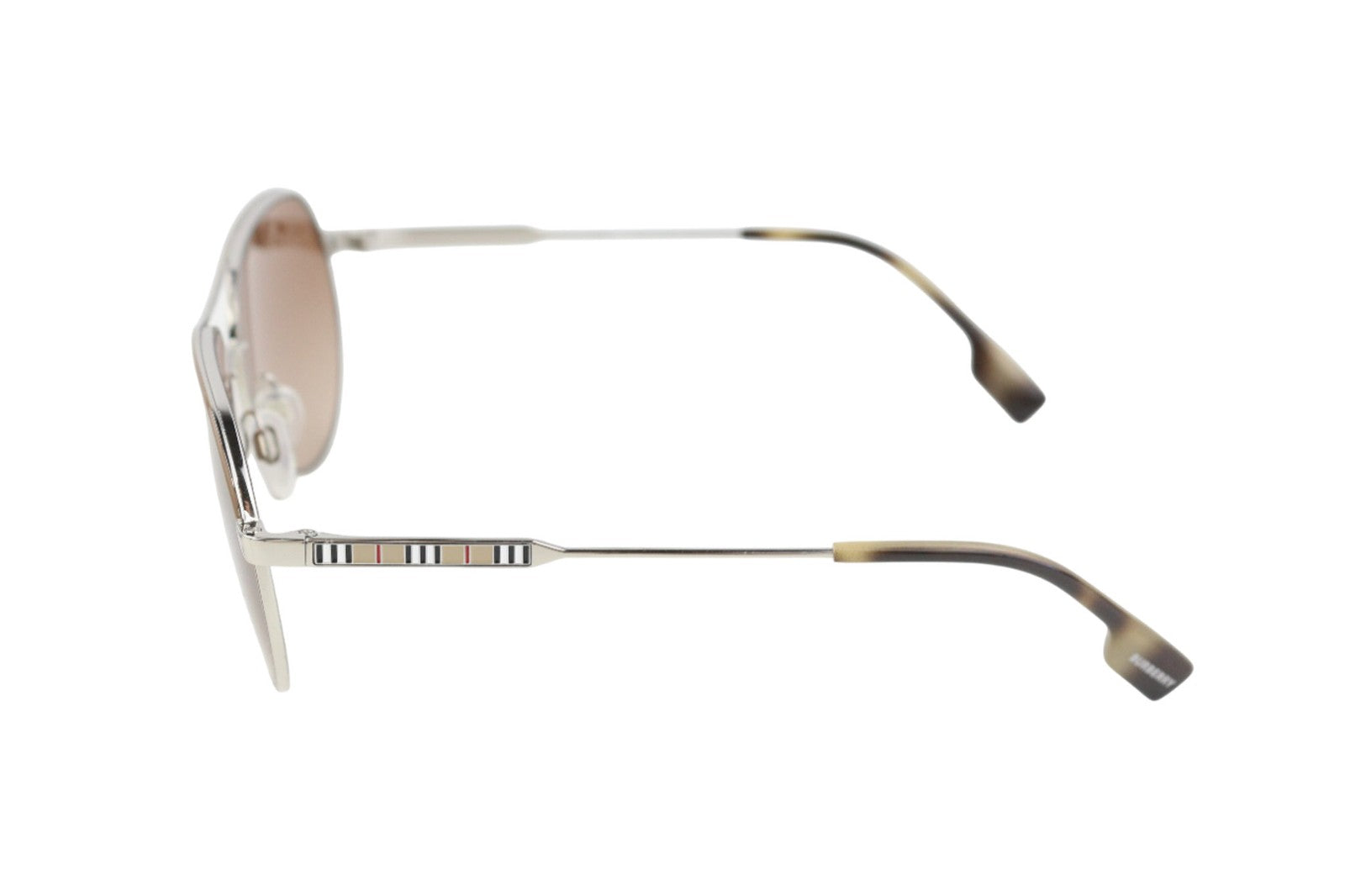 BURBERRY Tara Women's Sunglasses One Size Silver Frame Casual Case Box